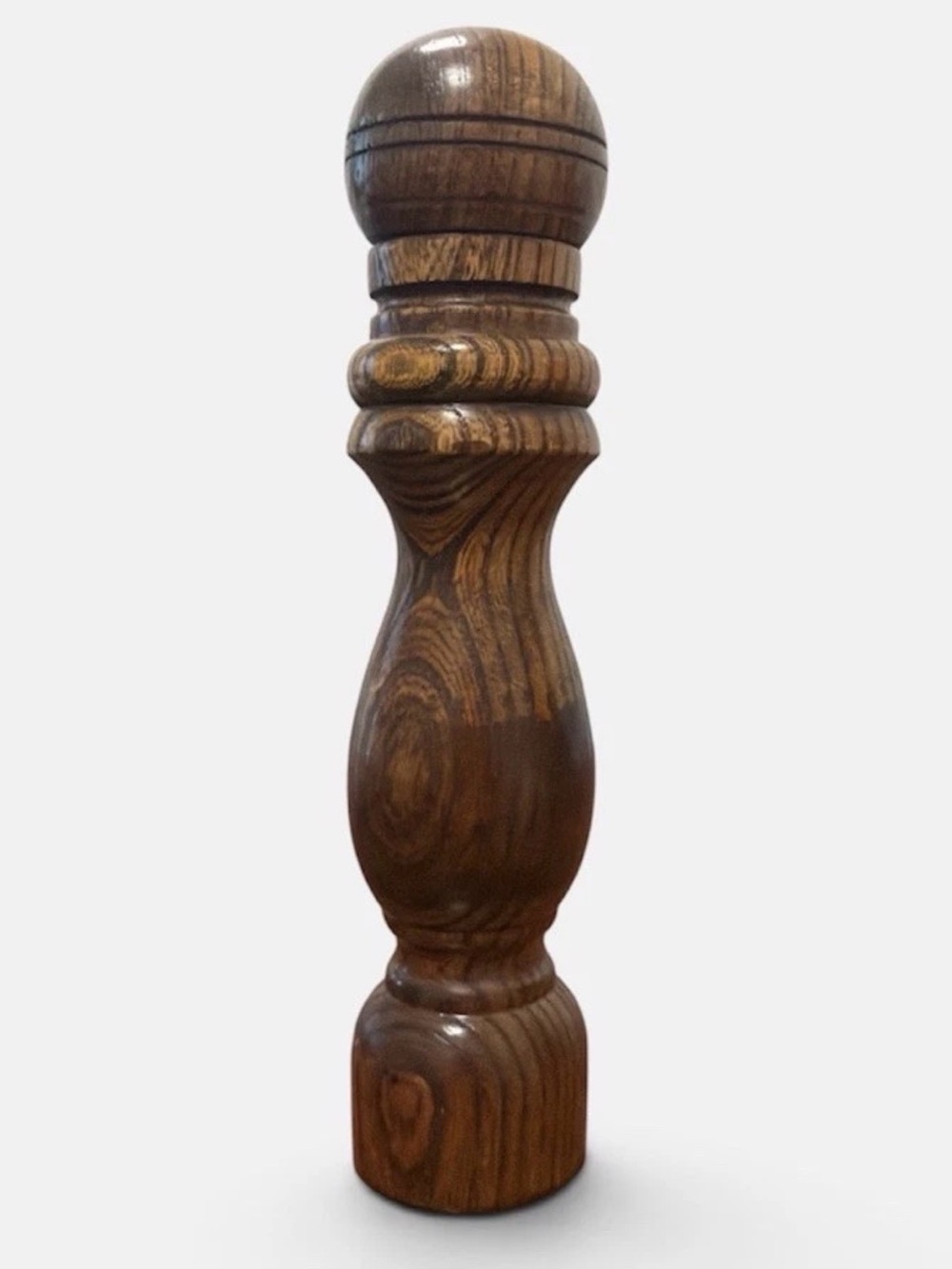 Turned Wood Baluster Post - Brown